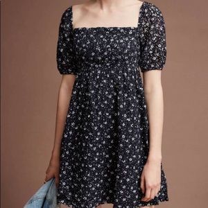 Anthropologie Maeve Lillianne Floral Eyelet Dress